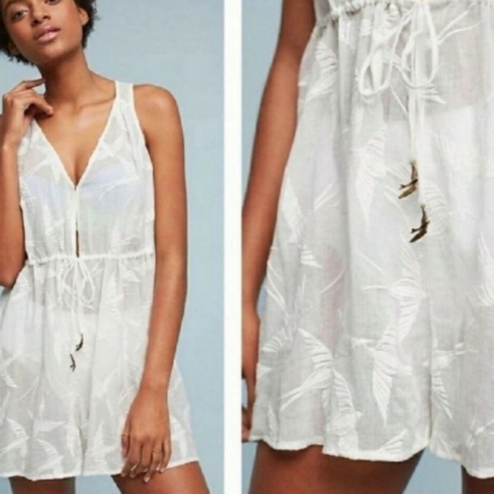 Anthropologie Lilia Shorebird Cover-Up Romper